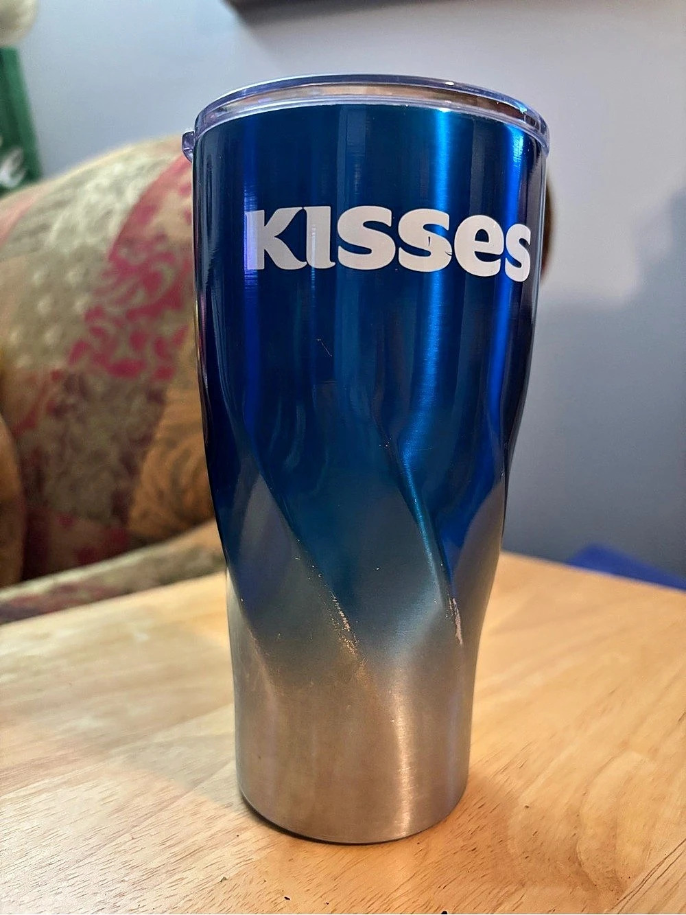 Hershey's Kisses Stainless Steel Insulated Tumbler Blue & Silver